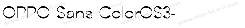 OPPO Sans ColorOS3字体转换